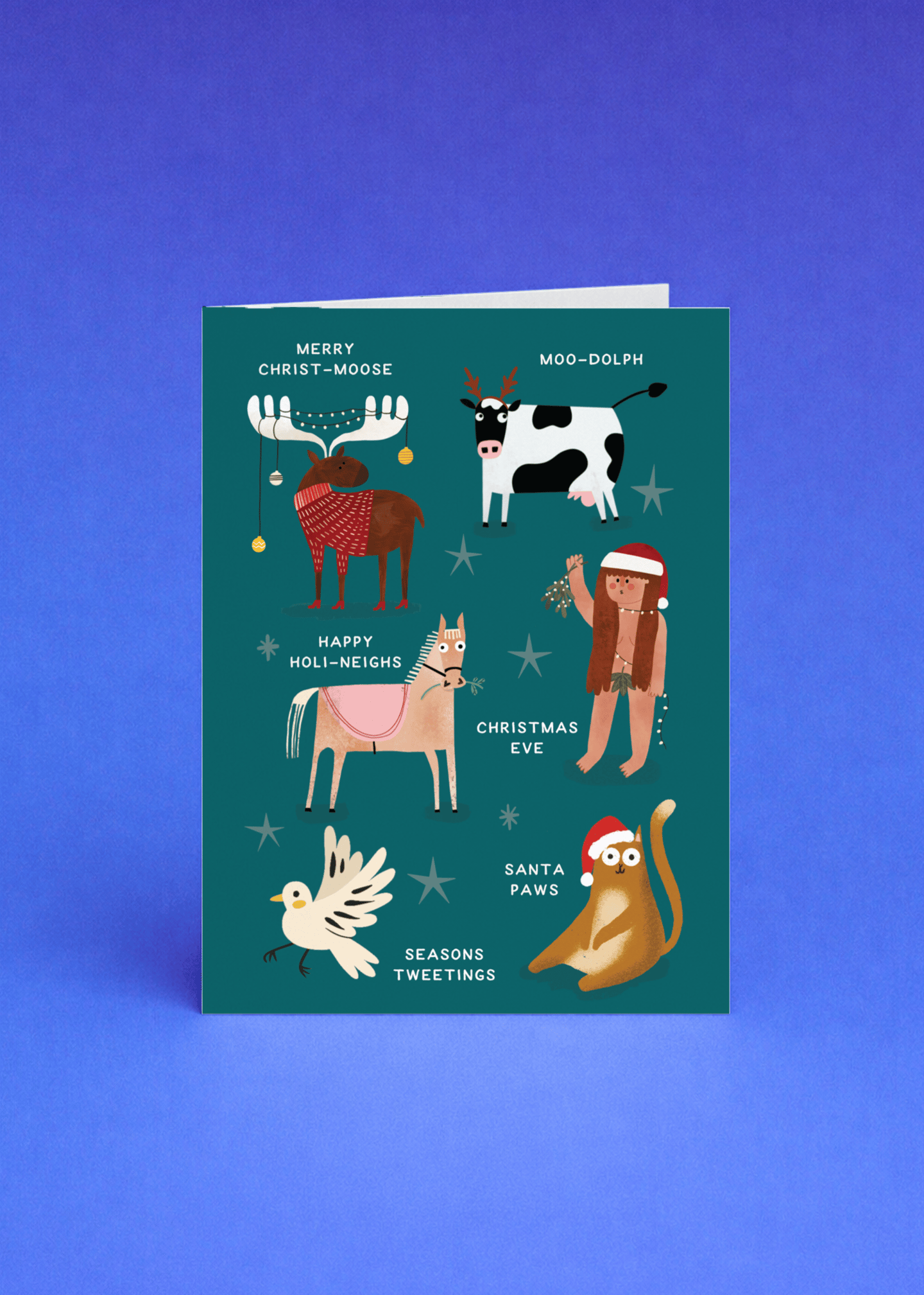 Animal Christmas Pun mockup 5