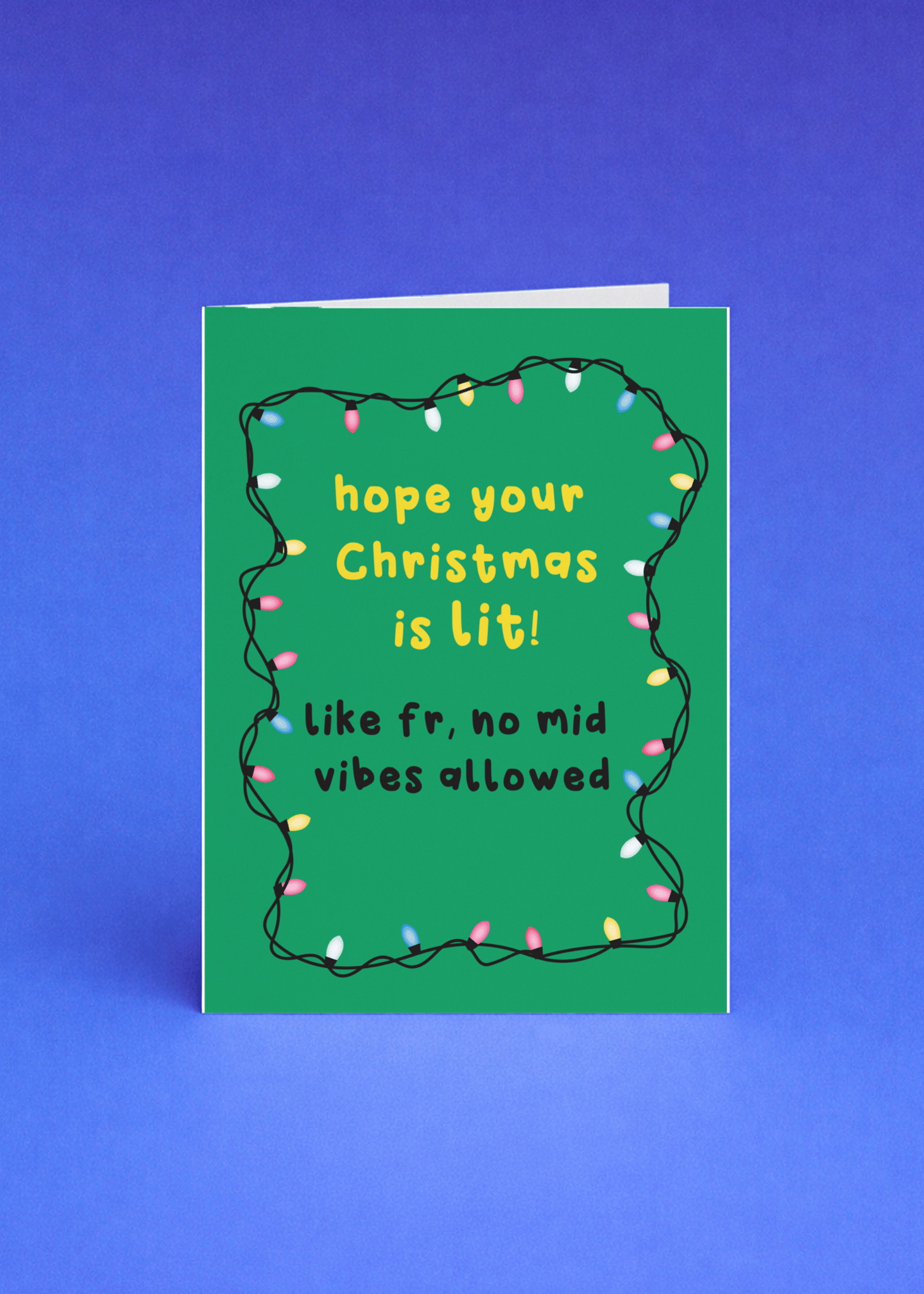 Hope Your Christmas is Lit Card mockup 5
