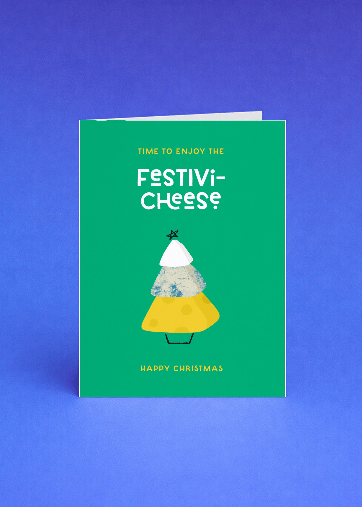 Time to Enjoy the Festivi-Cheese Card mockup 4