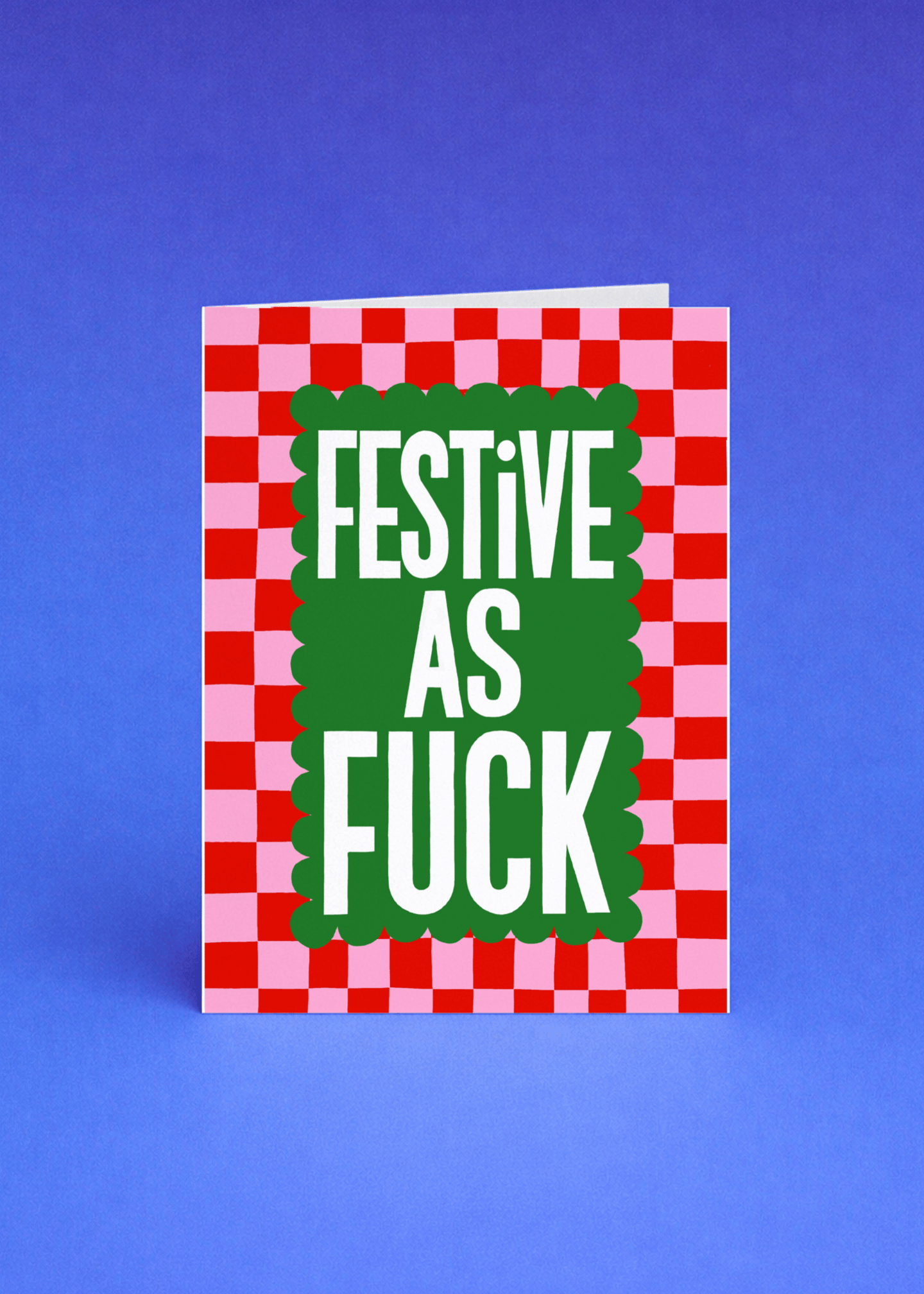 Festive As F*** Christmas Card mockup 4