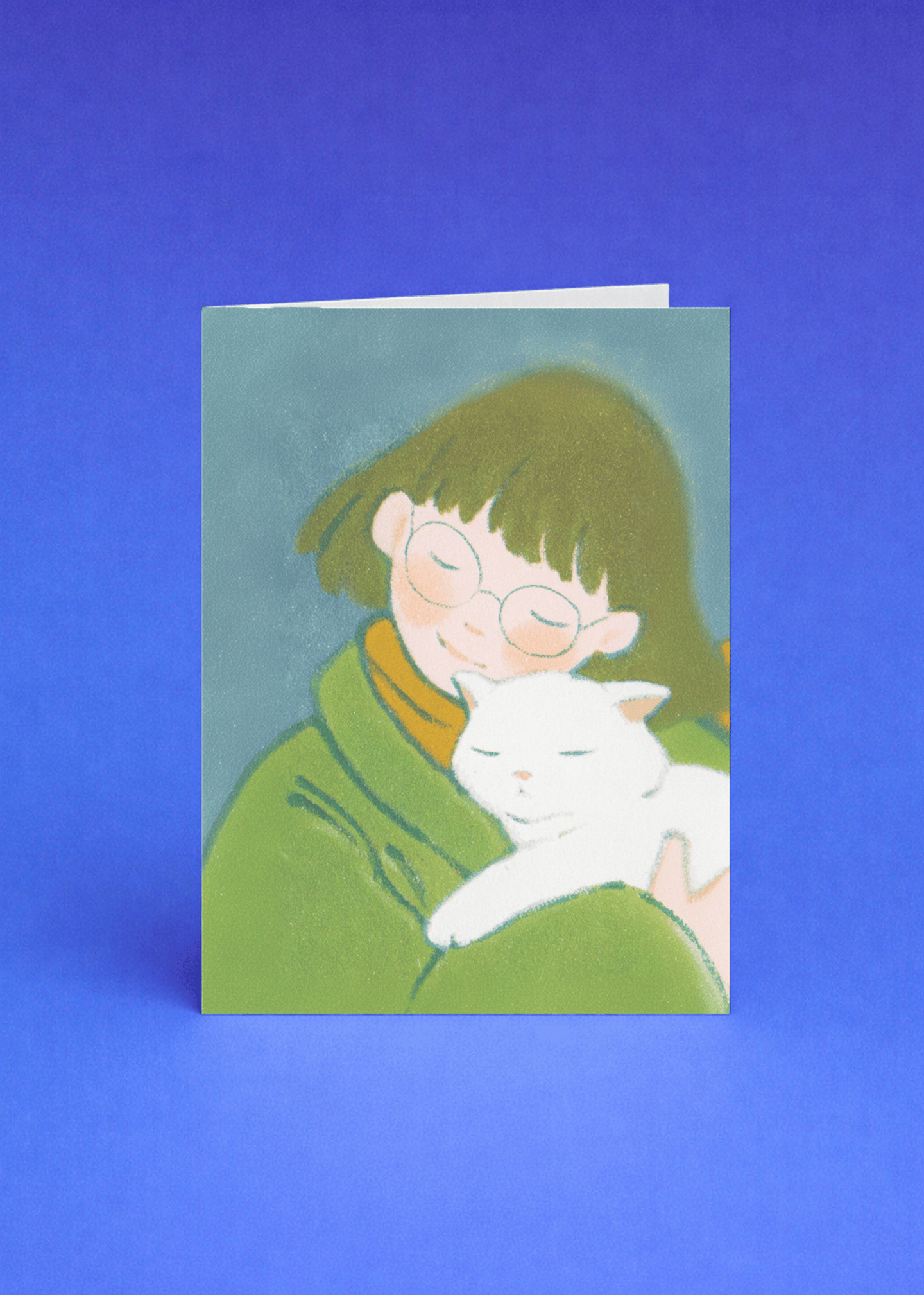 cat mom hugging mockup 5