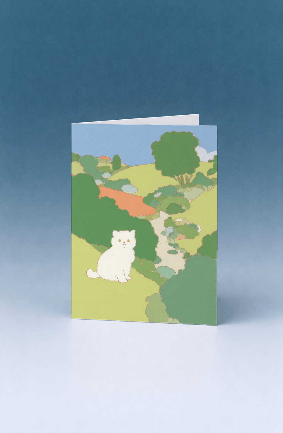 cat in countryside mockup 5