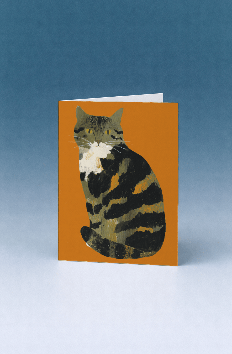 tabby cat sitting politely mockup 5