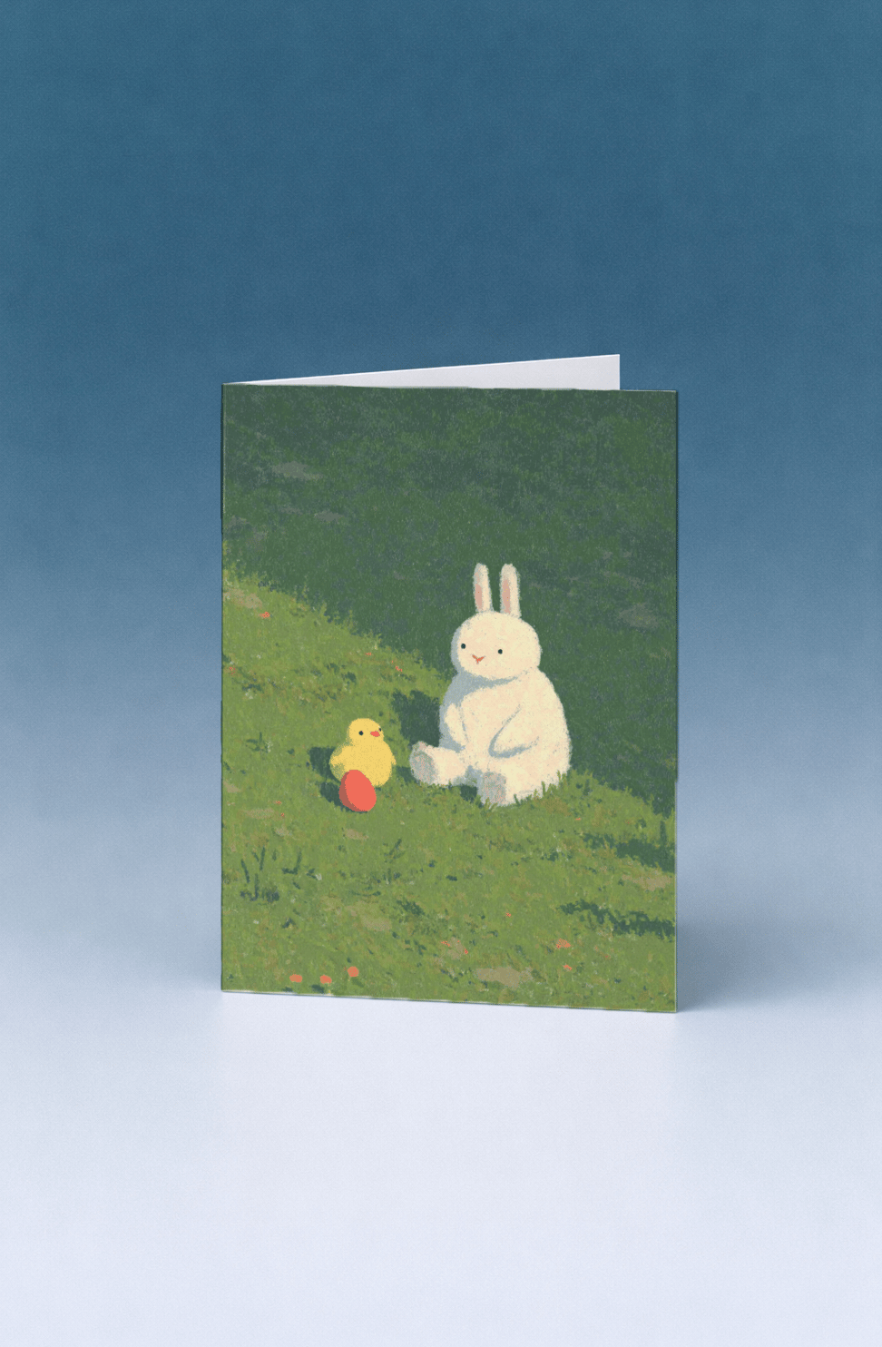 easter bunny and chick mockup 5