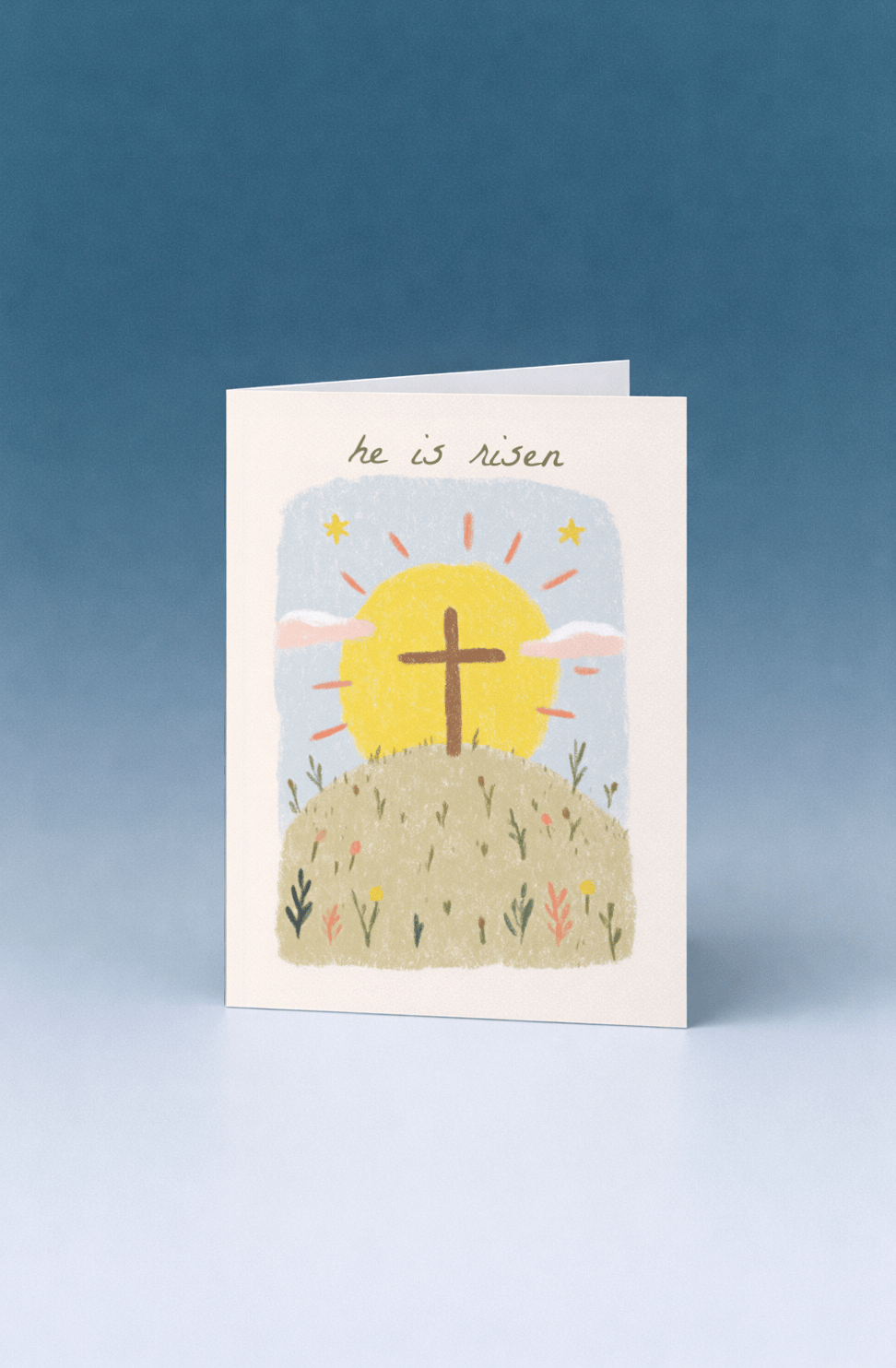 He Is Risen Easter Card mockup 5