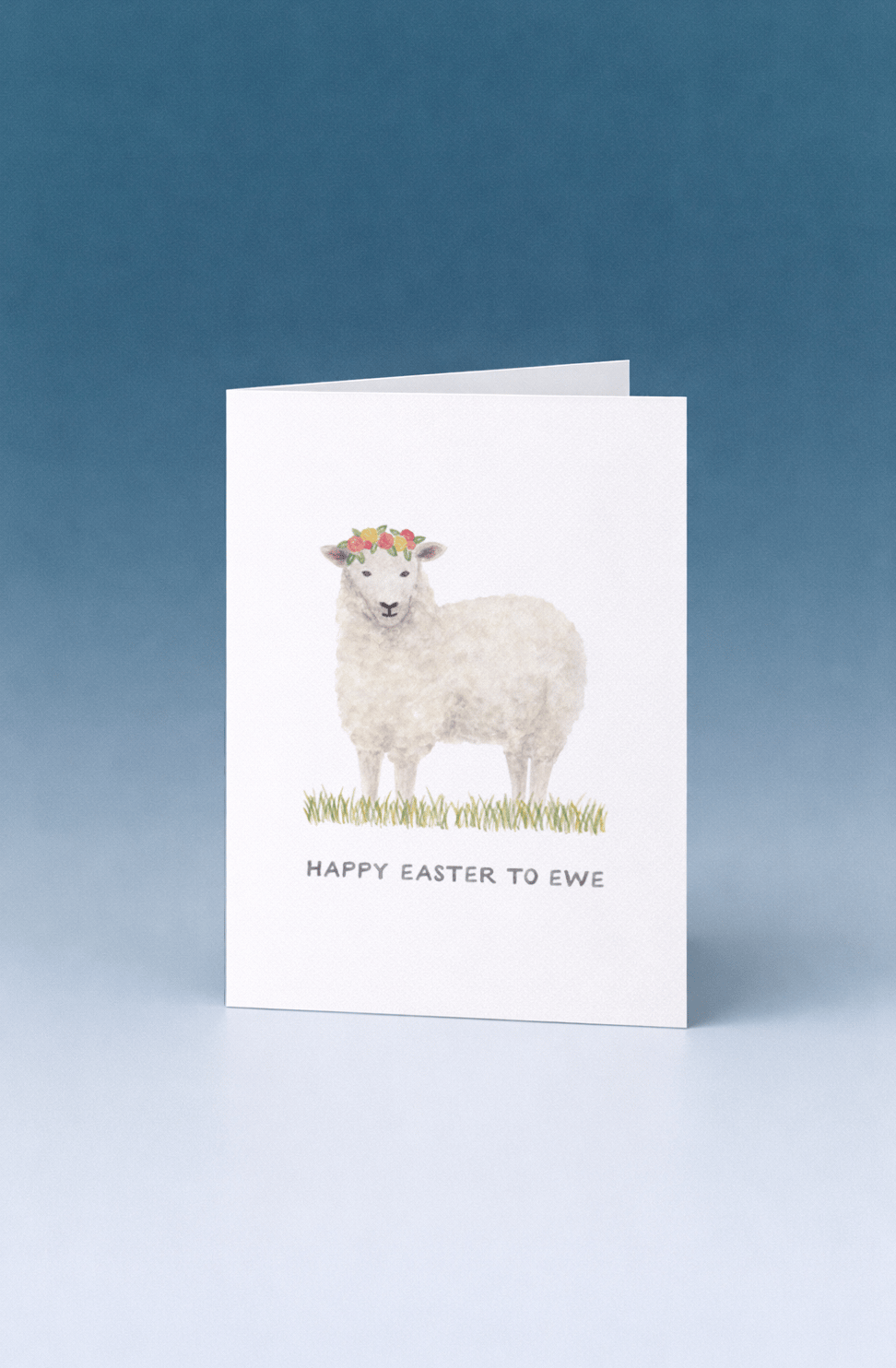 Ewe Easter Greetings Card mockup 5