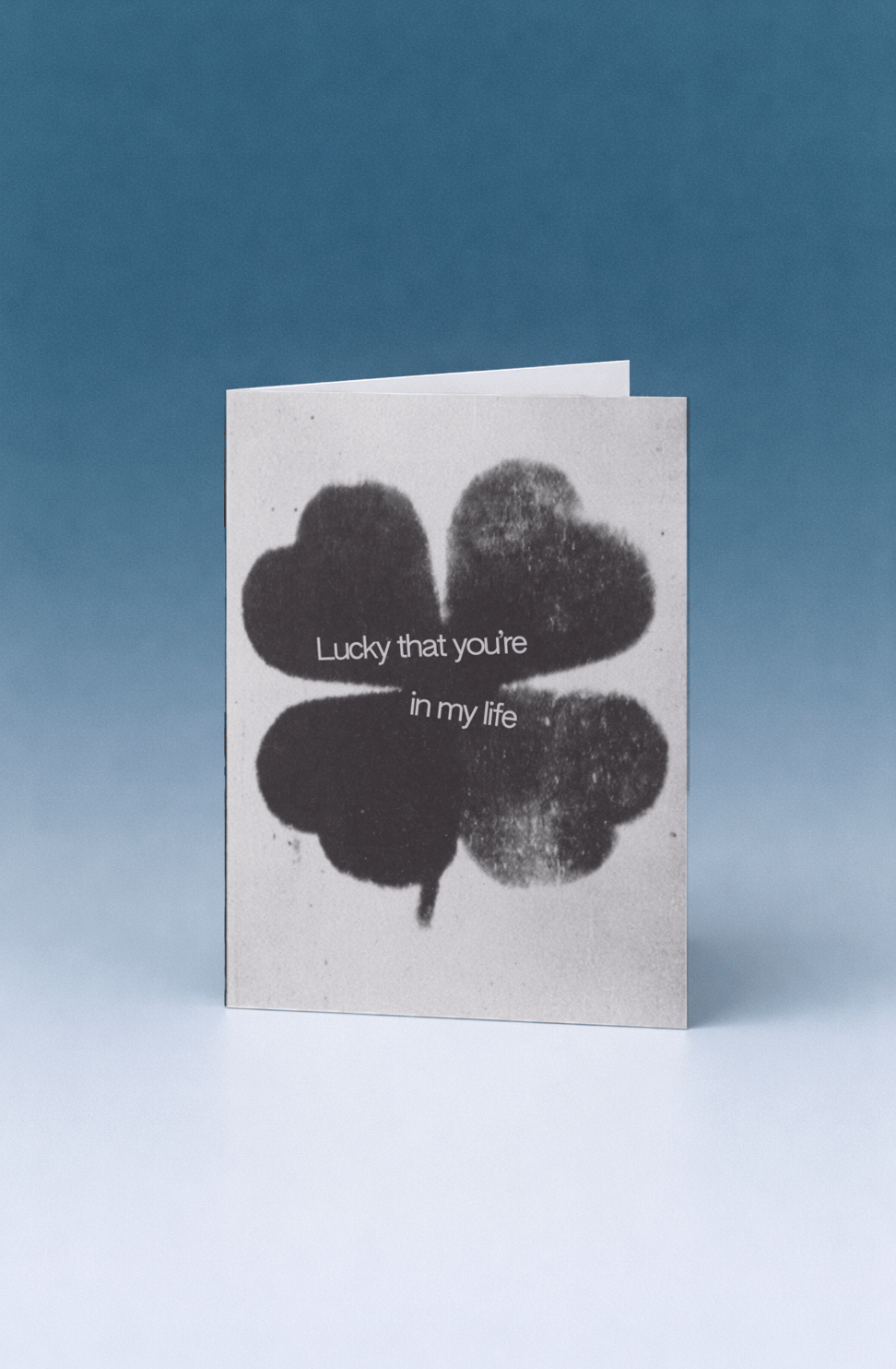 Lucky to Have You Clover Card mockup 5