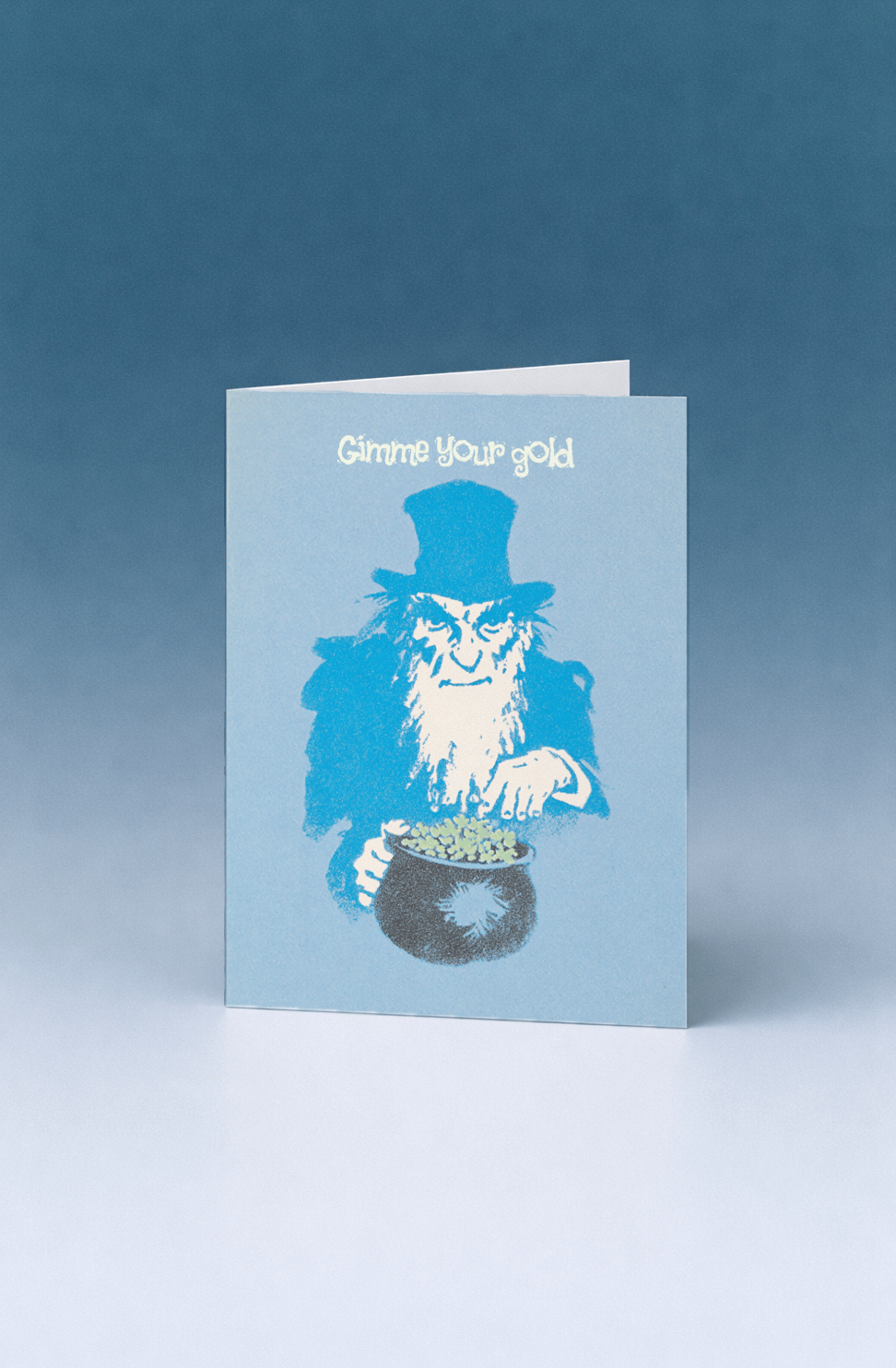 Cheeky Leprechaun Gold Card mockup 5