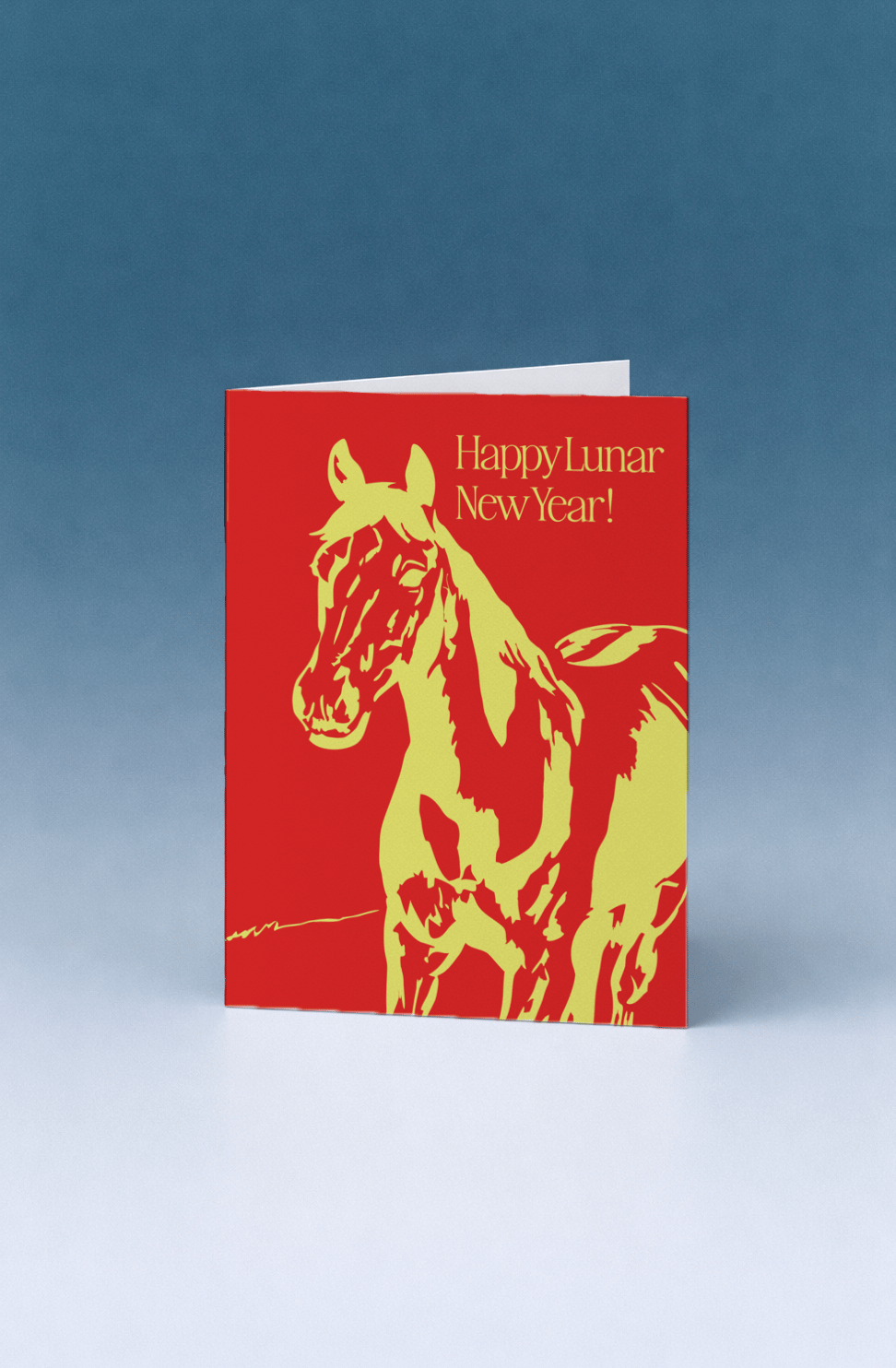 Lunar New Year Horse Card mockup 5