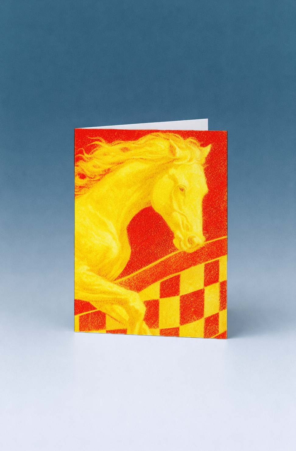 Vibrant Horse Spirit Greeting Card mockup 5