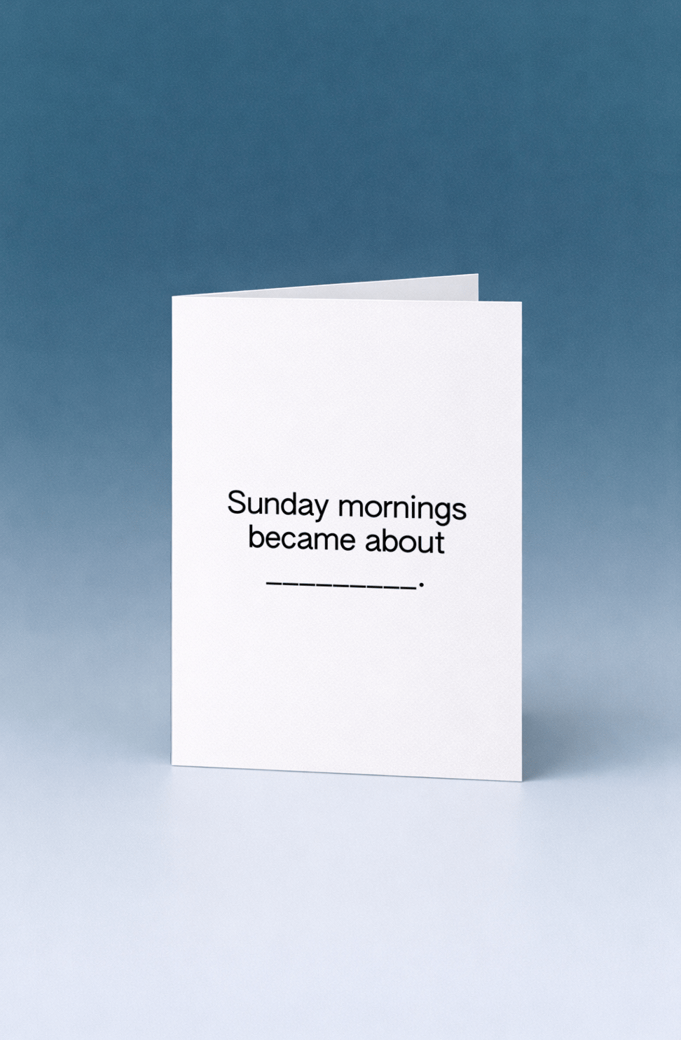 Sunday morning became about mockup 5
