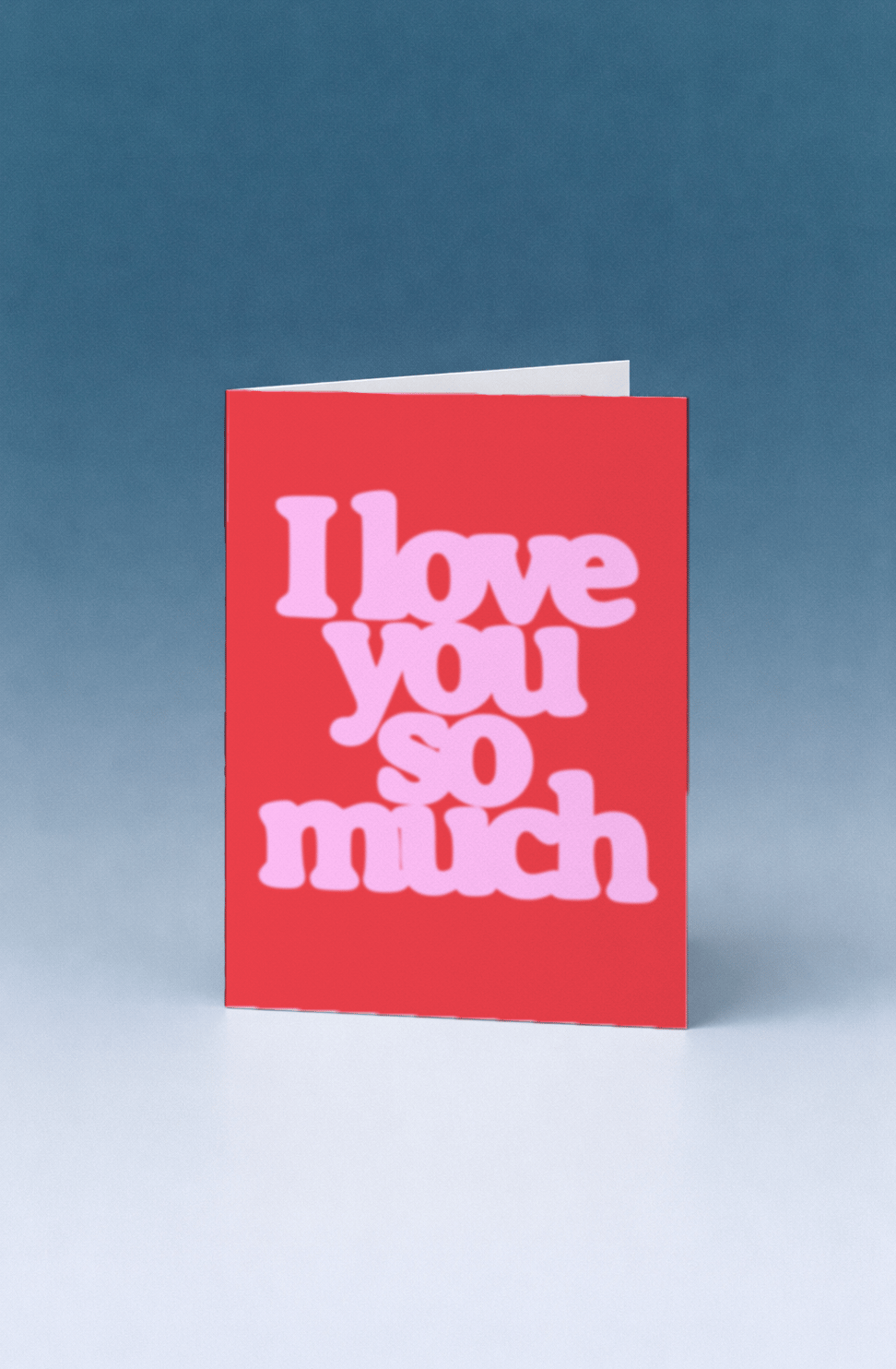 Bold Love Statement Card mockup 5