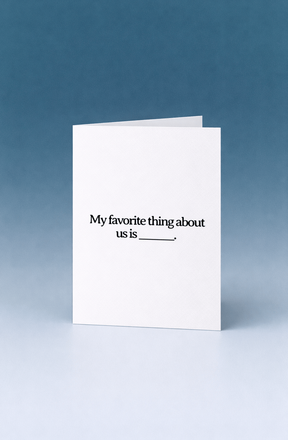 Our Favorite Thing Love Card mockup 5