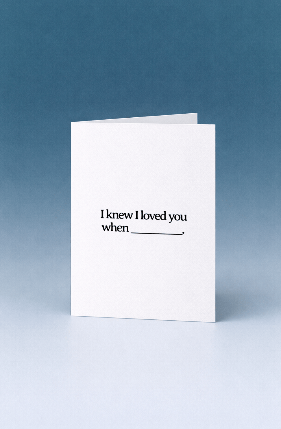 When I Knew I Loved You mockup 5