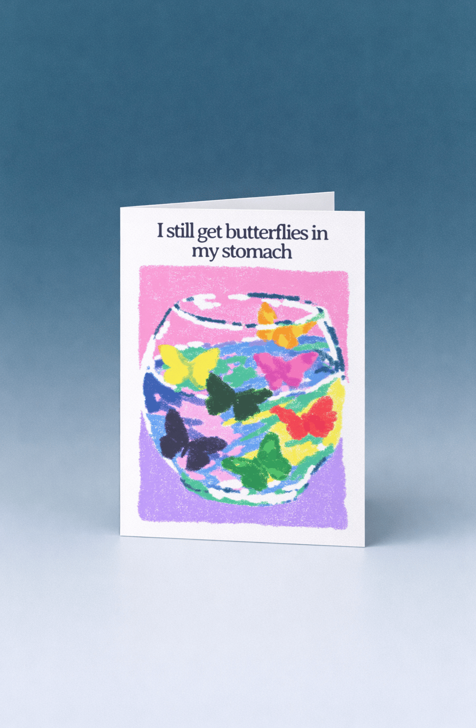 Butterflies in My Stomach Card mockup 5