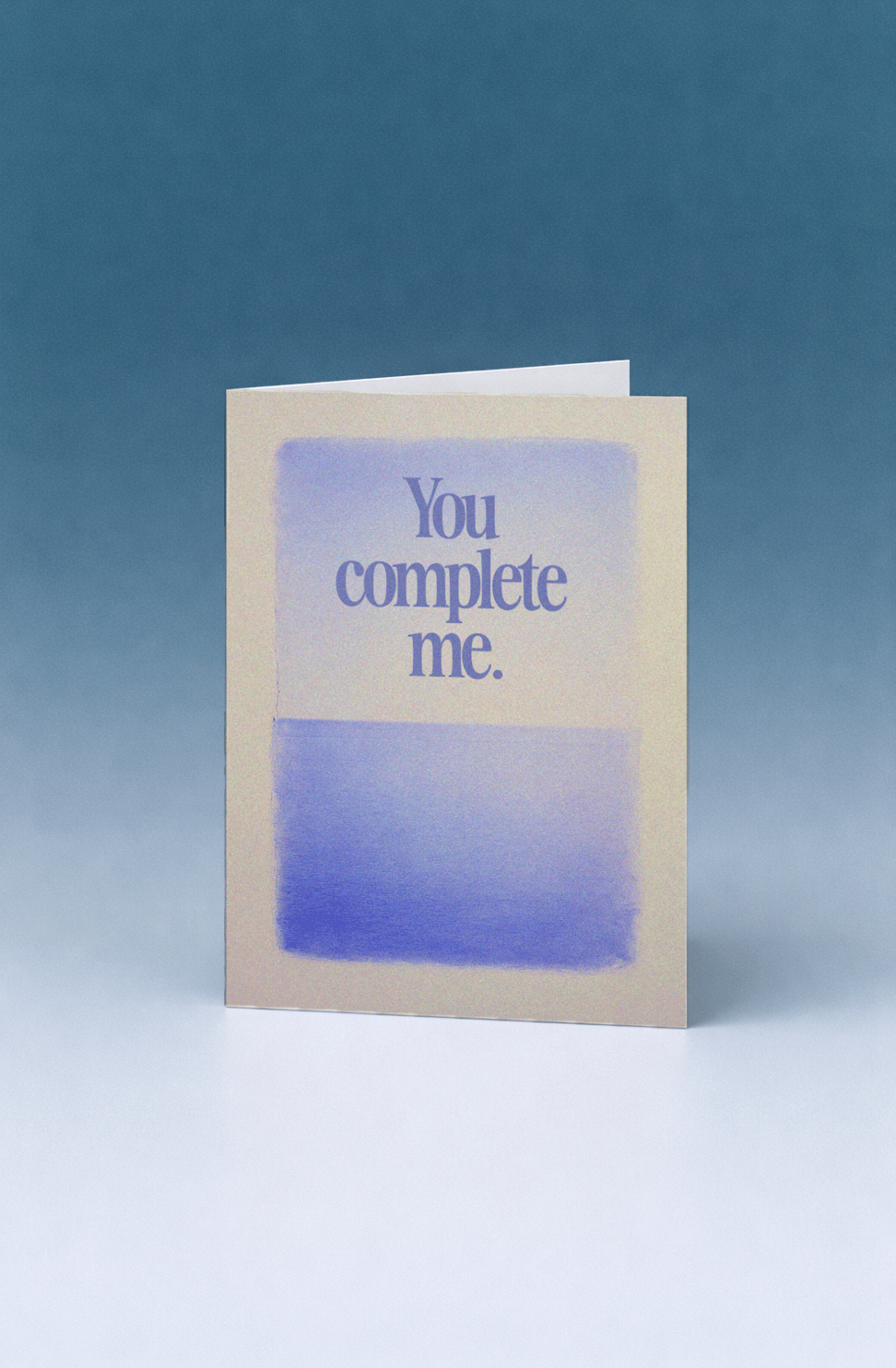 You Complete Me Card mockup 5