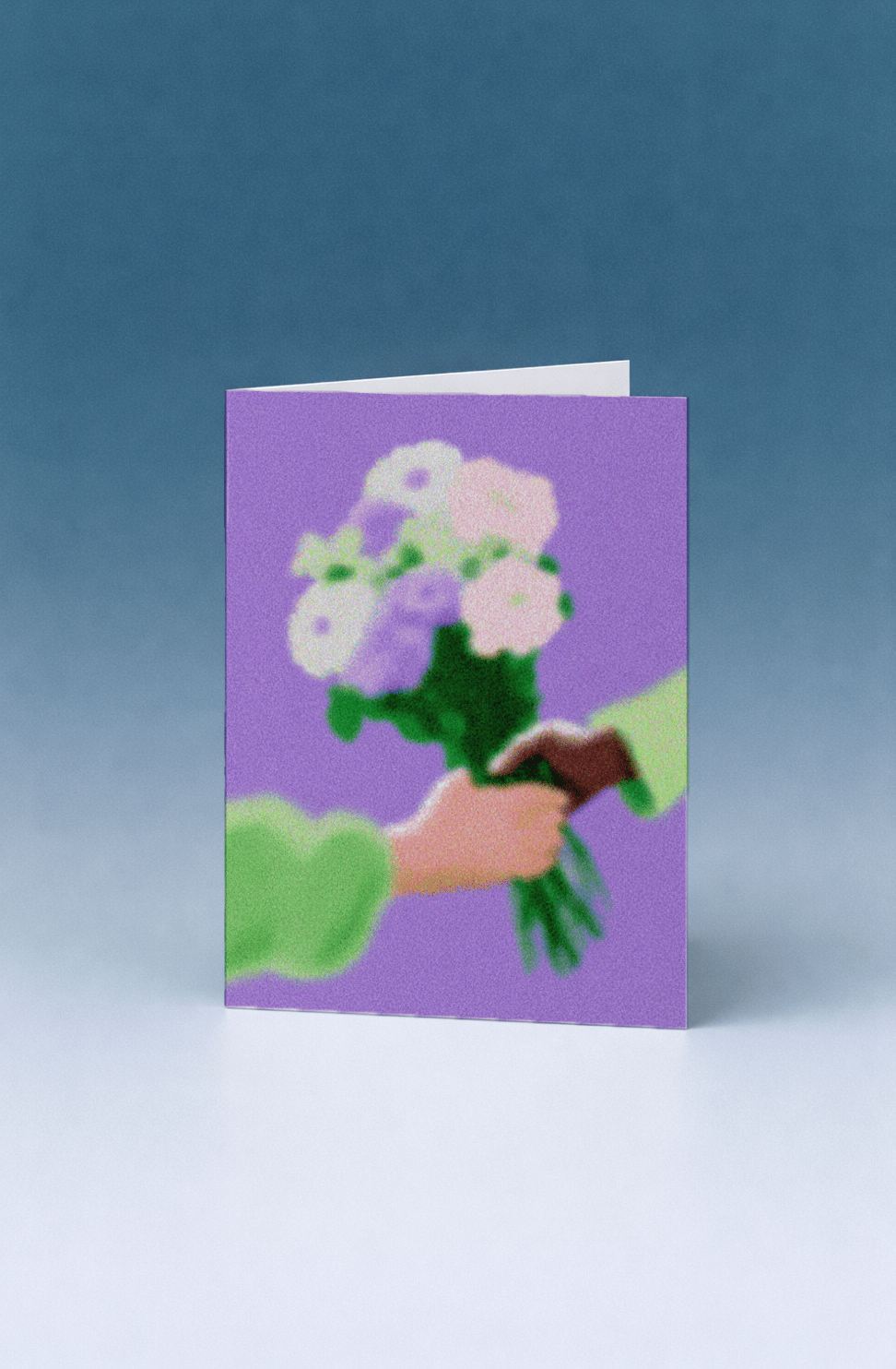 Floral Gesture Greeting Card mockup 5