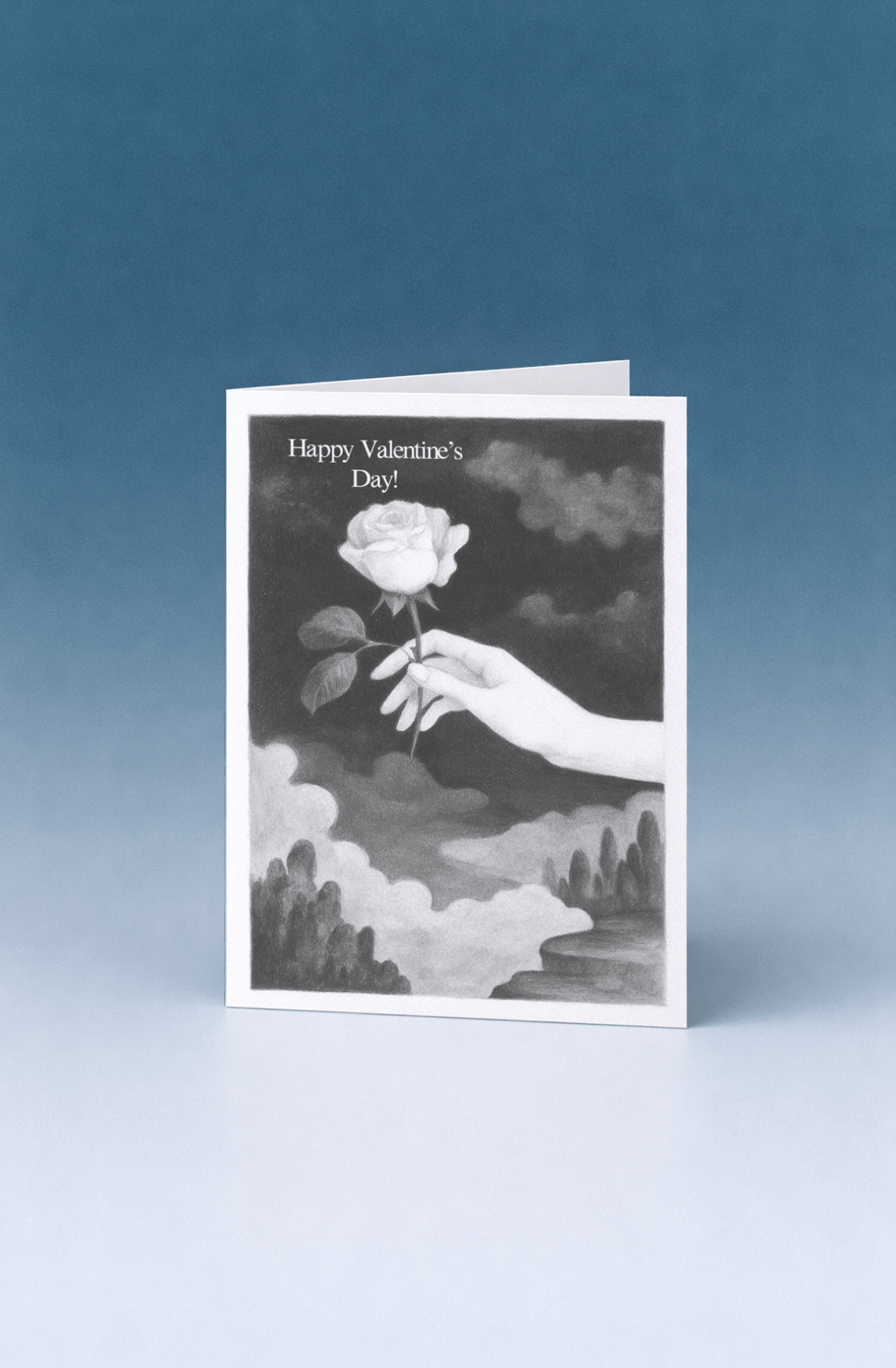 Romantic Rose Valentine Card mockup 5