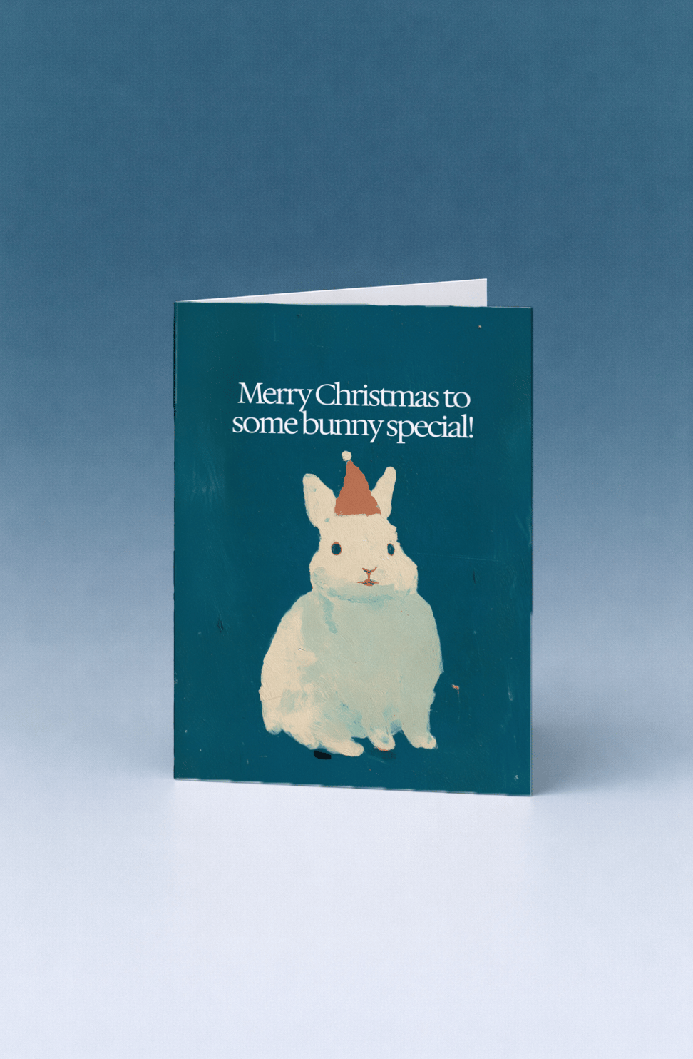 Festive Bunny Christmas Card mockup 5