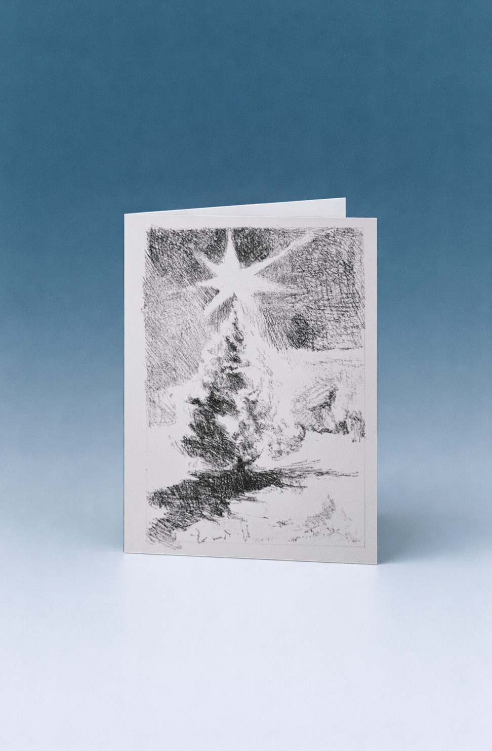 Starry Night Holiday Card mockup 5