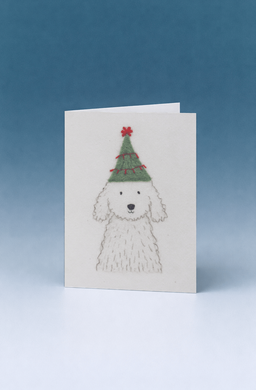 Festive Puppy Greeting Card mockup 5