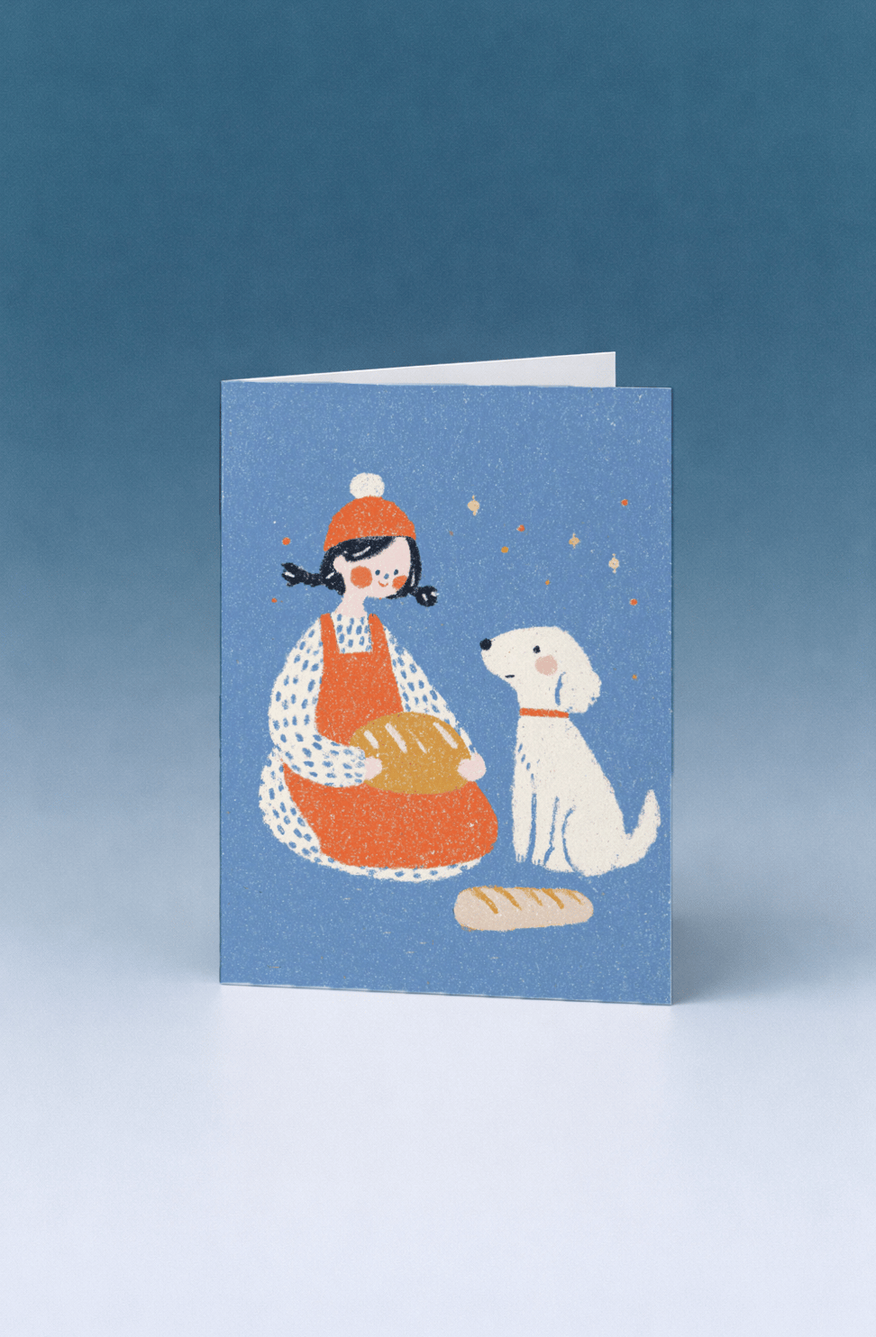 Warm Wishes with Bread and Furry Friend mockup 5