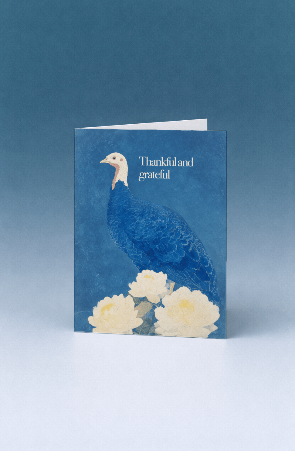 Grateful Turkey Greeting Card mockup 5