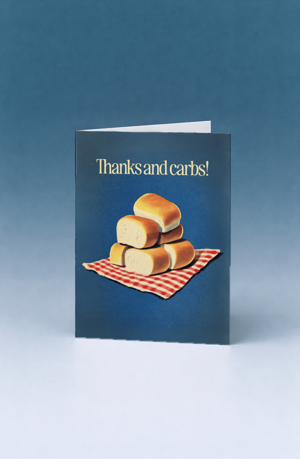 Thanks and Carbs Humor Card mockup 5