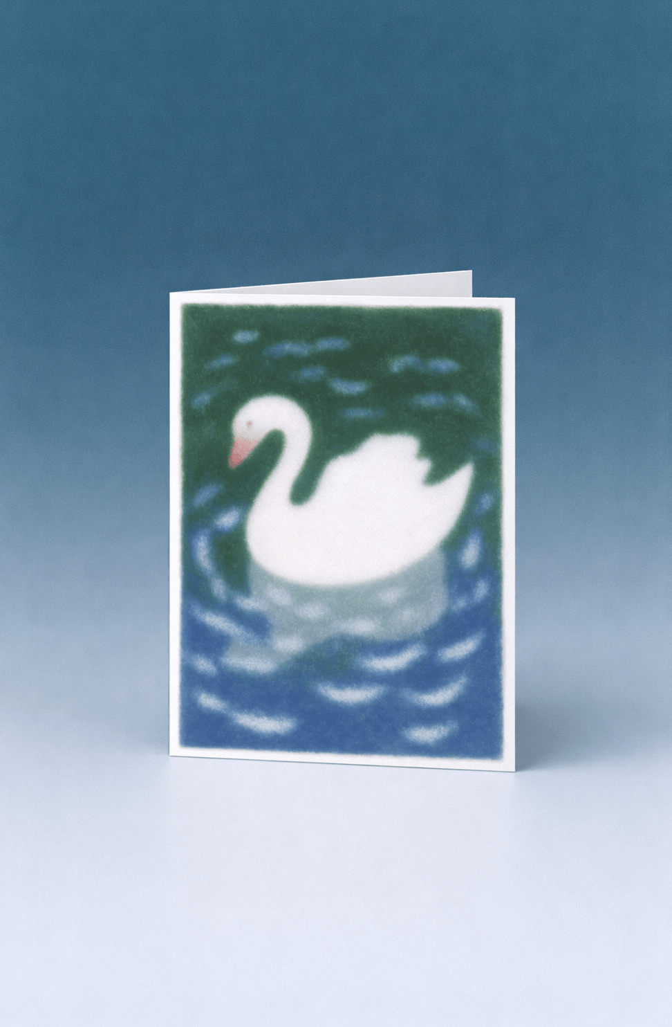Tranquil Swan Greeting Card mockup 5
