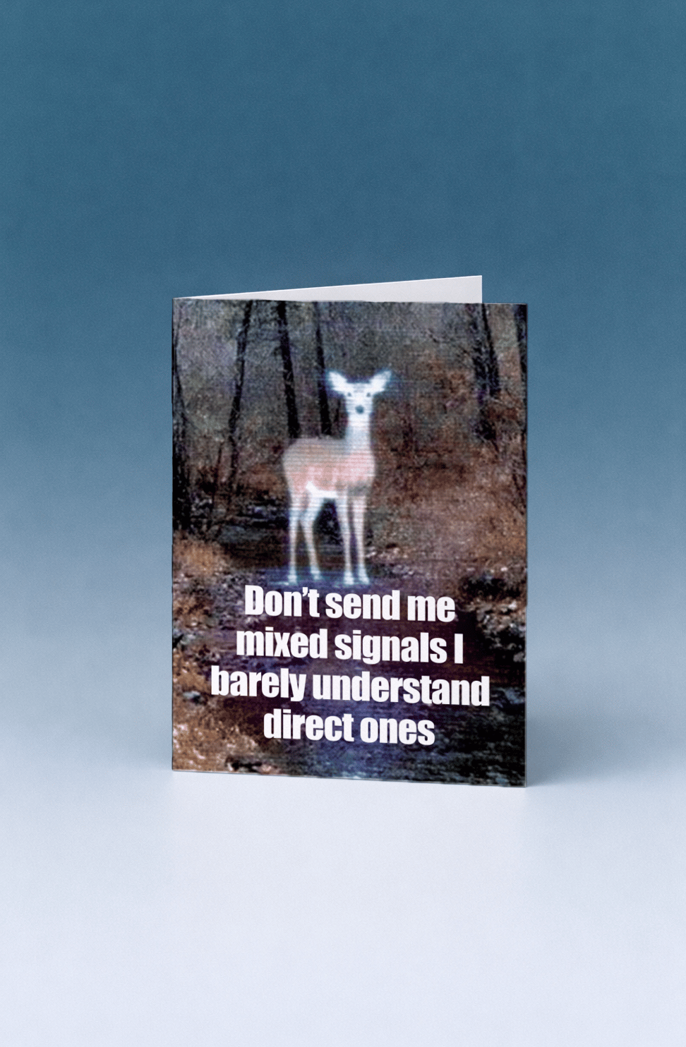 Funny Mixed Signals Joke Card mockup 5