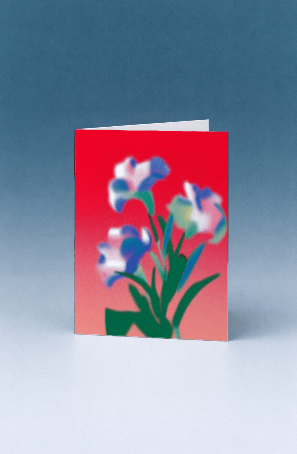 Bold Blossoms: Vibrant Floral Card mockup 5