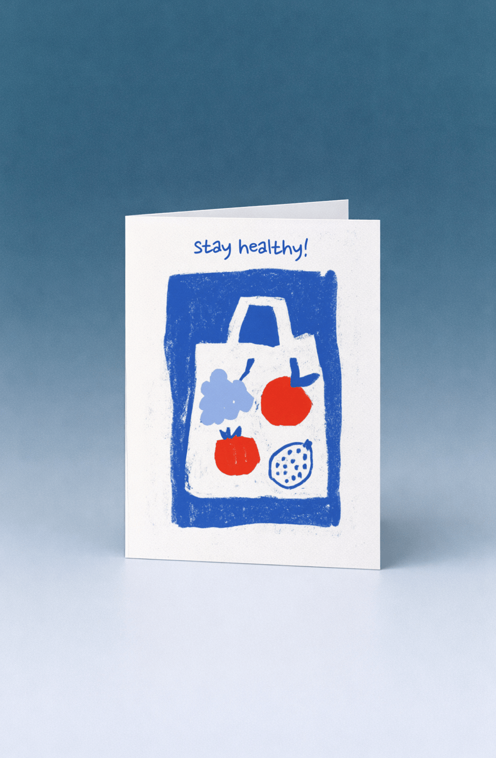 Stay Healthy Greeting Card mockup 5