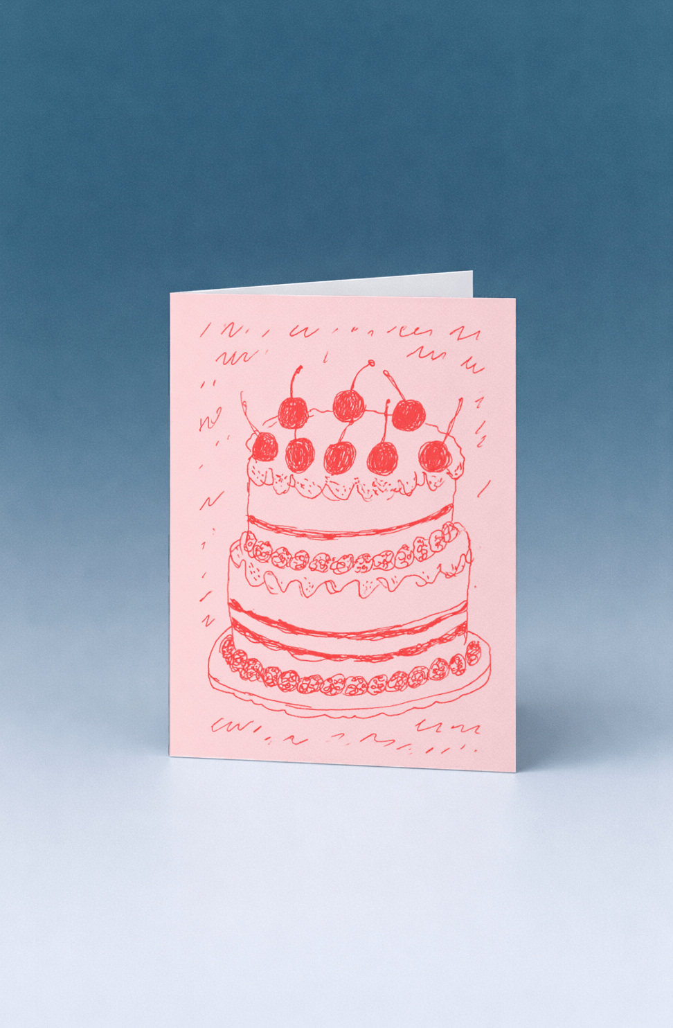 Cherry Delight Celebration Card mockup 5