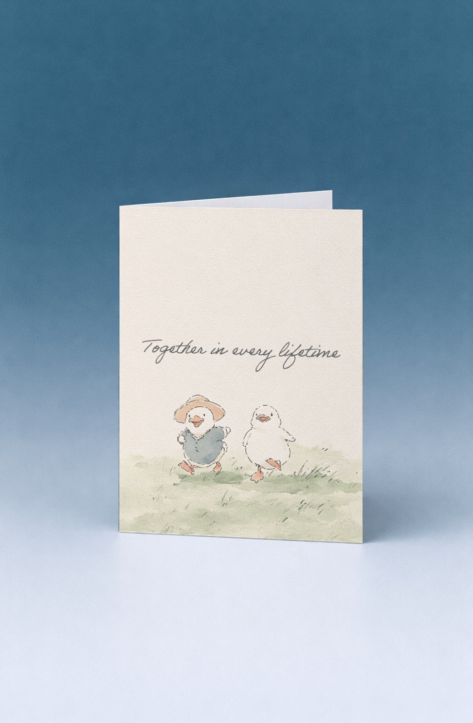 Eternal Companionship Duck Card mockup 5