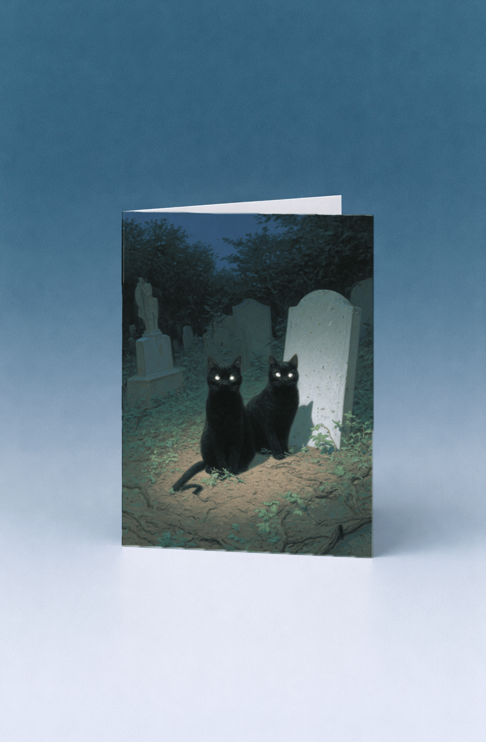 Spooky Black Cat Companions mockup 5