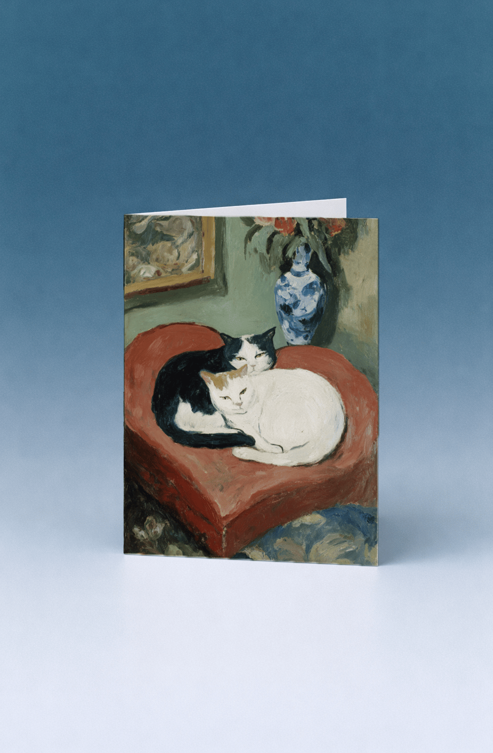 Sweet Cat Cuddle Love Card mockup 5