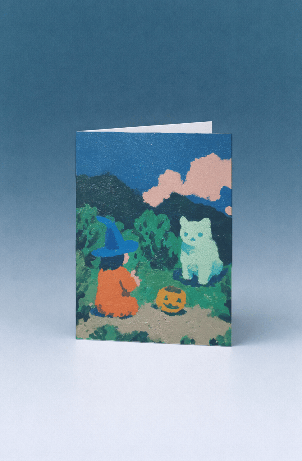 Enchanting Witch and Ghostly Cat mockup 5