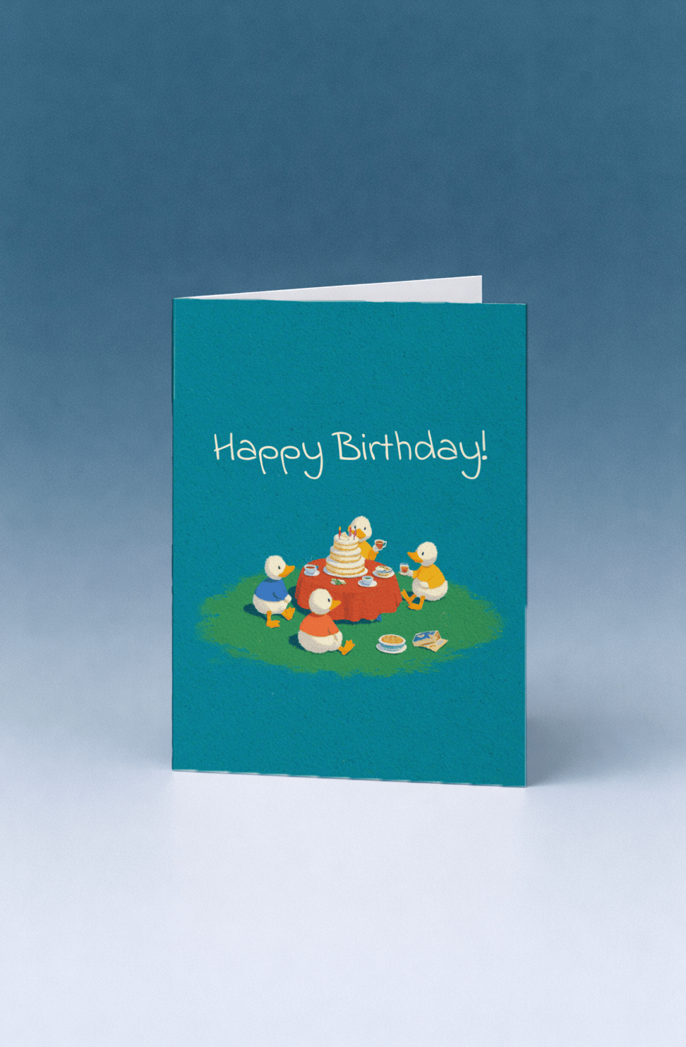 Duck Party Birthday Card mockup 5