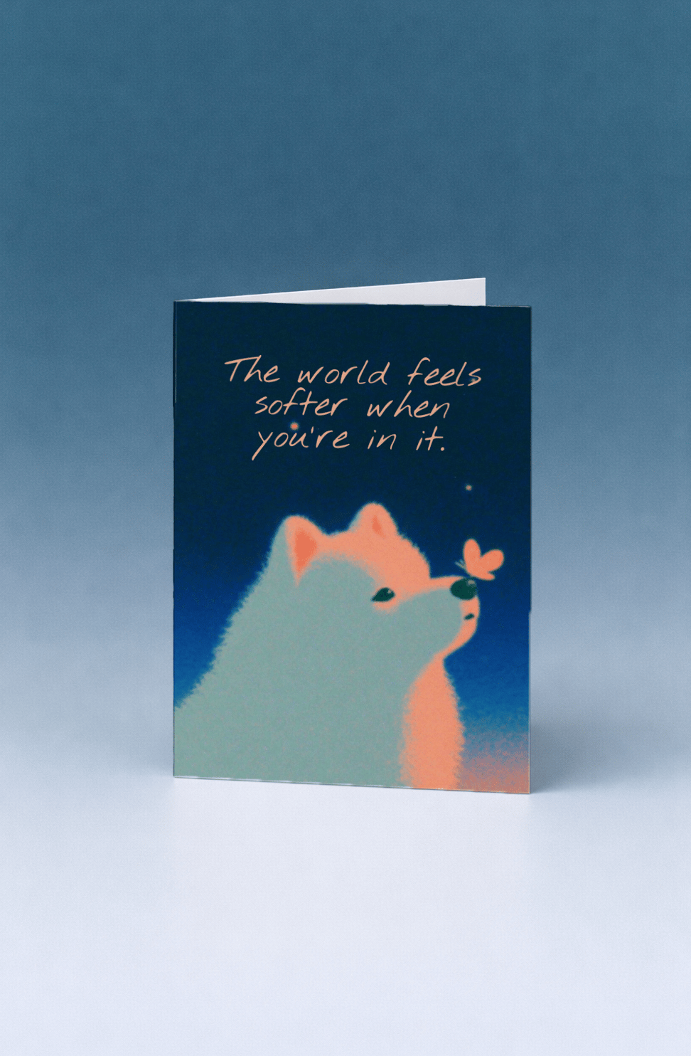 Soft World with You Card mockup 5