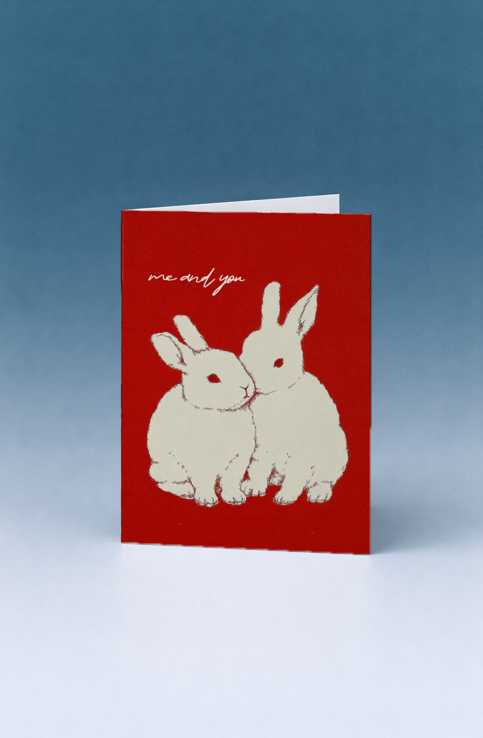 Me and You Bunny Love Card mockup 5