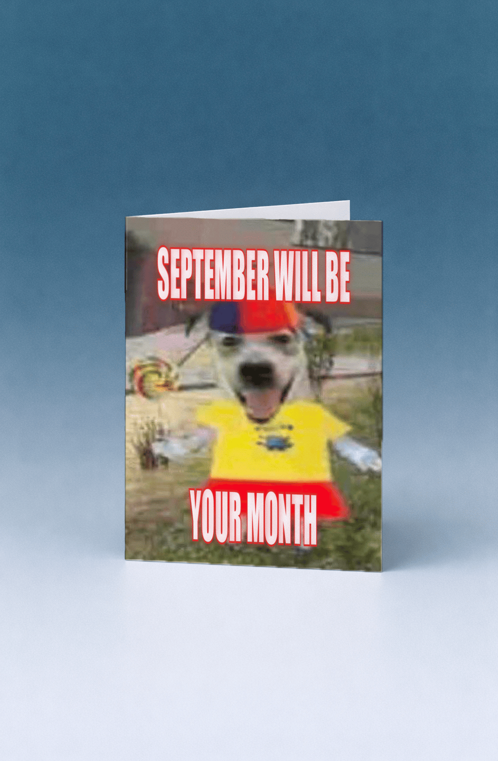 September Motivation Dog Card mockup 5