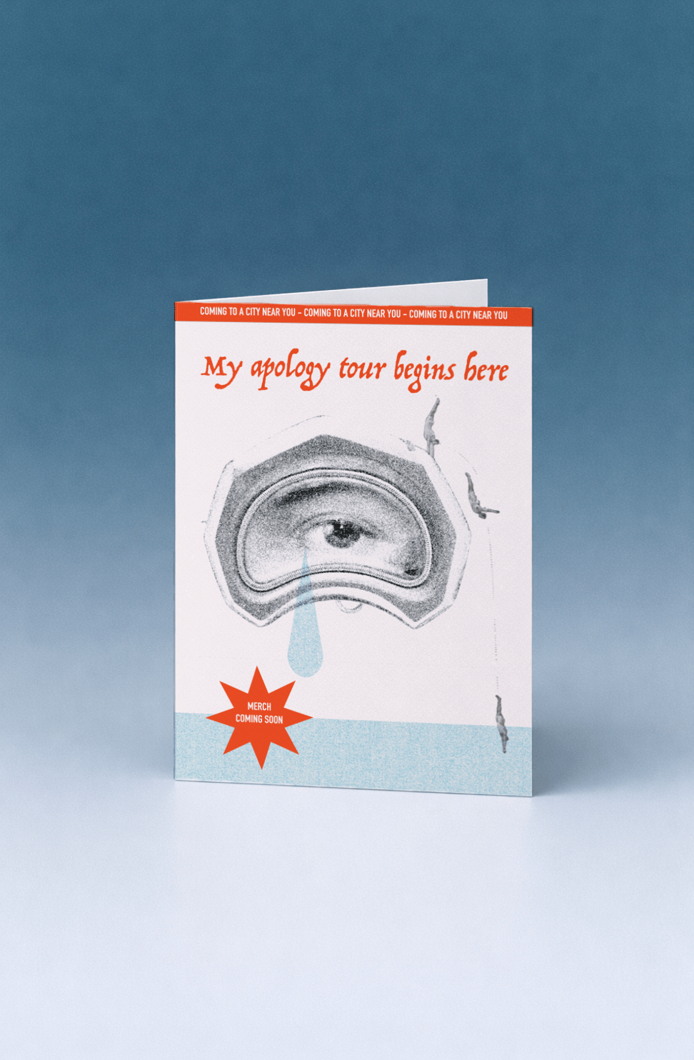 My Apology Tour Begins Here Card mockup 5