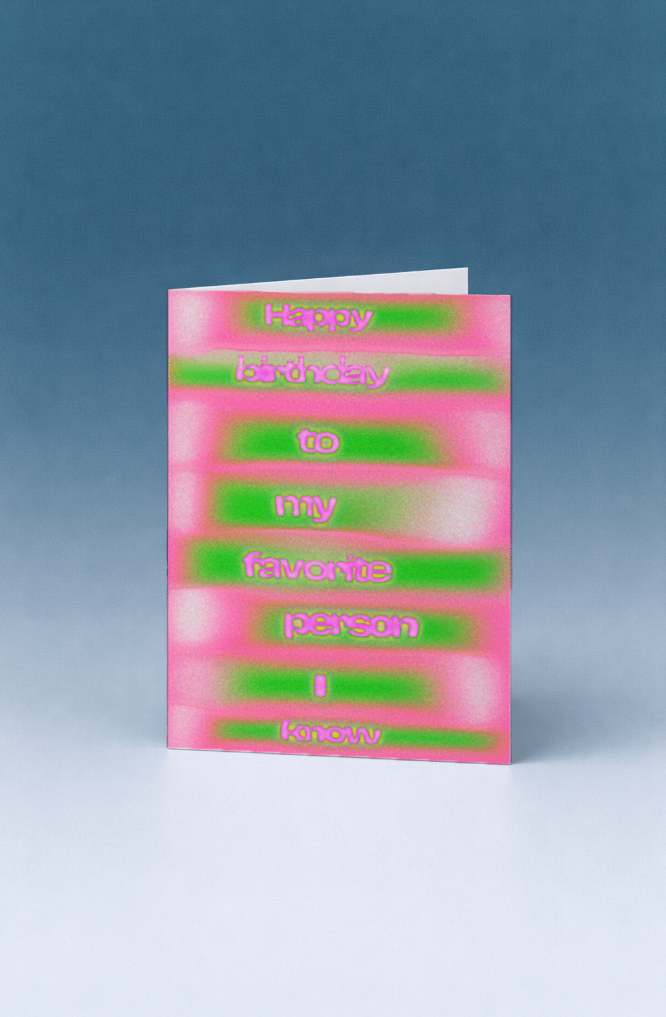 Favorite Person I Know Birthday Card mockup 5