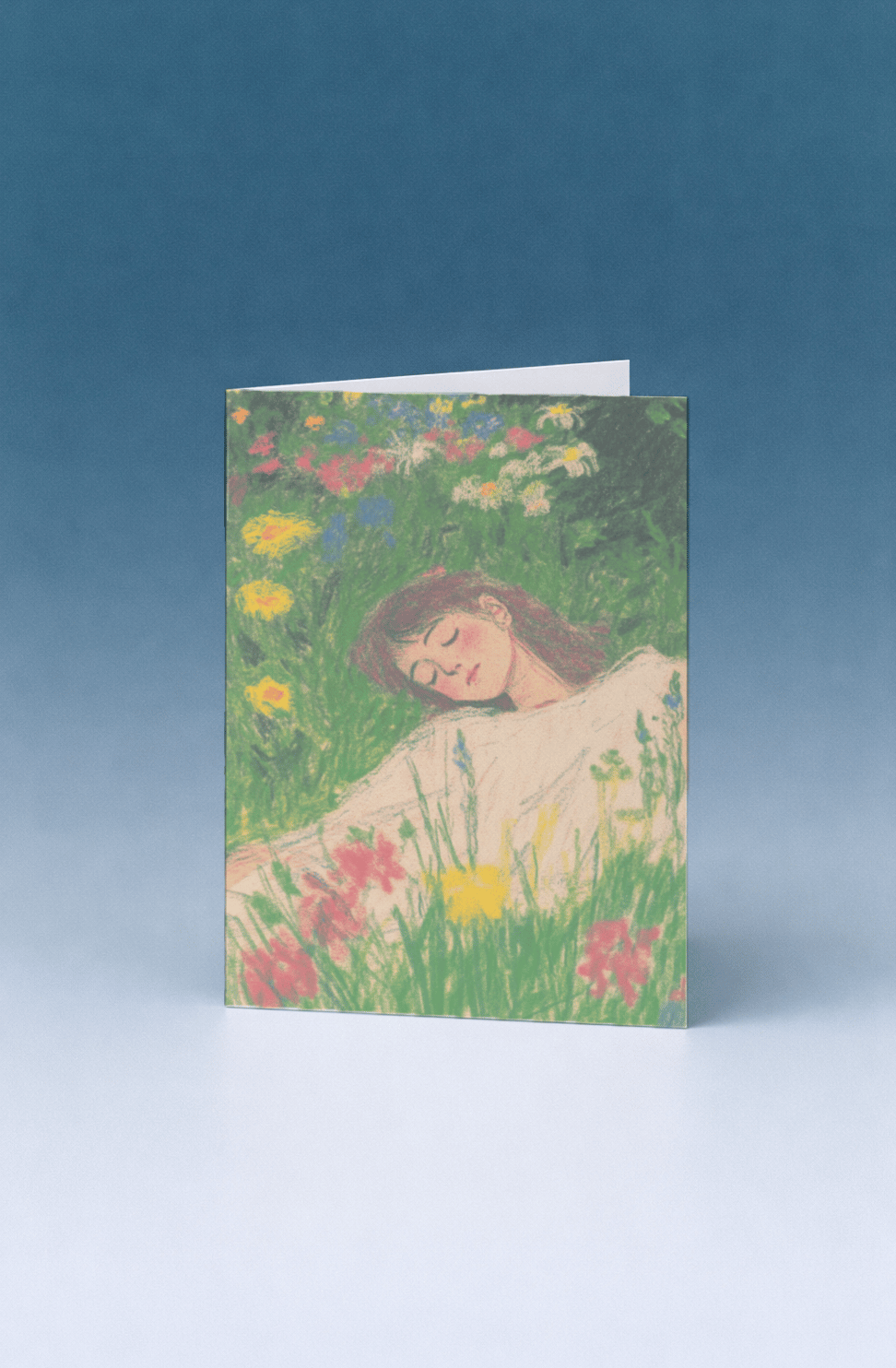 Resting in Flowers Card mockup 4