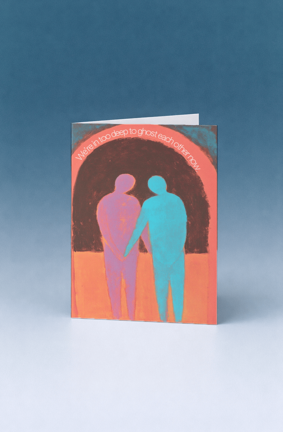Too Deep to Ghost Card mockup 4