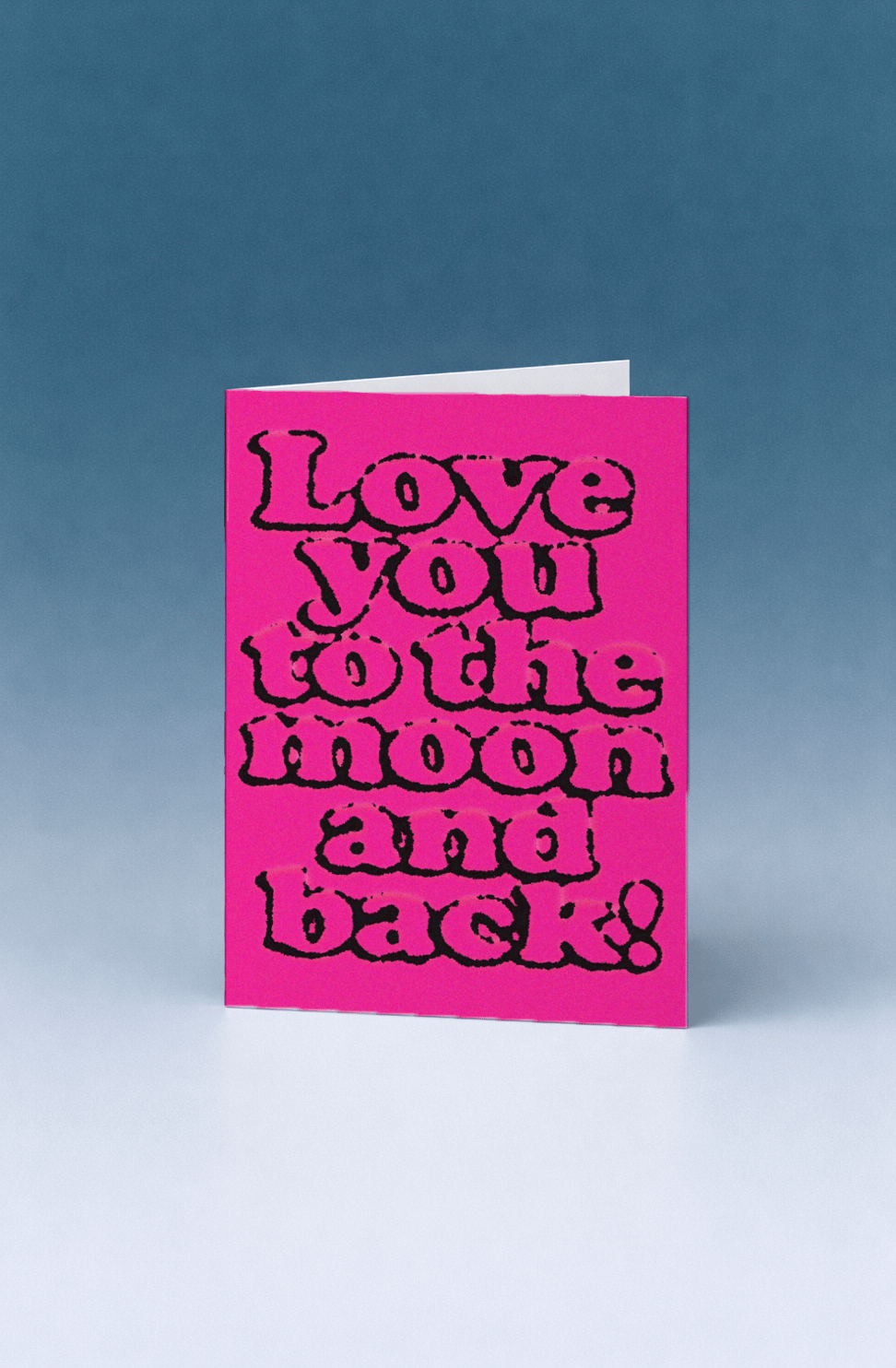 Love You to the Moon and Back Card mockup 5
