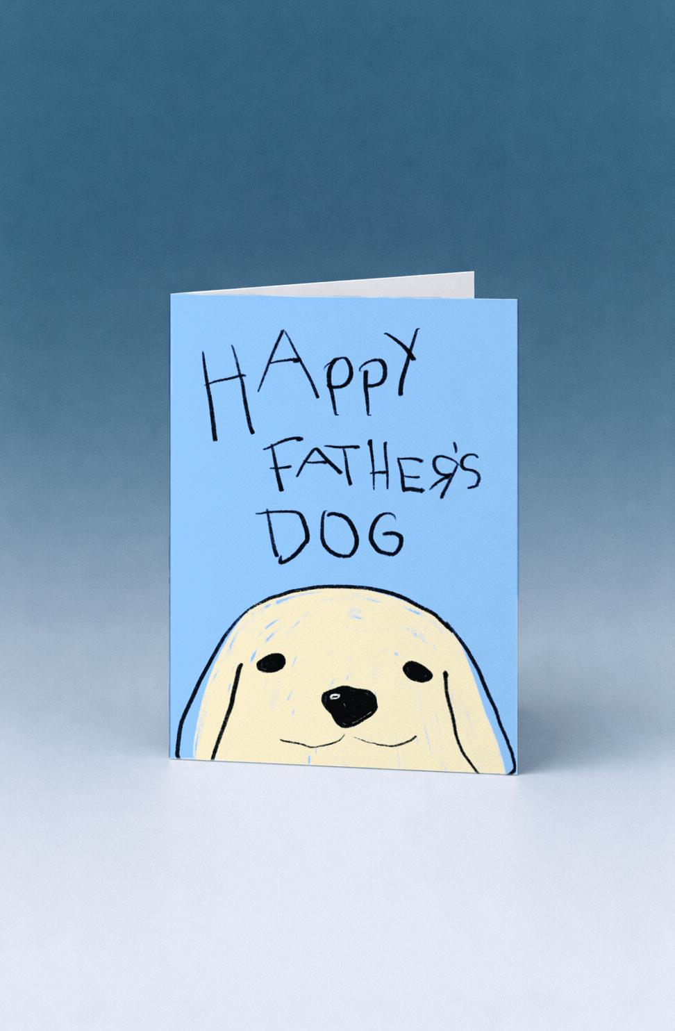 Happy Father's Dog Card mockup 5