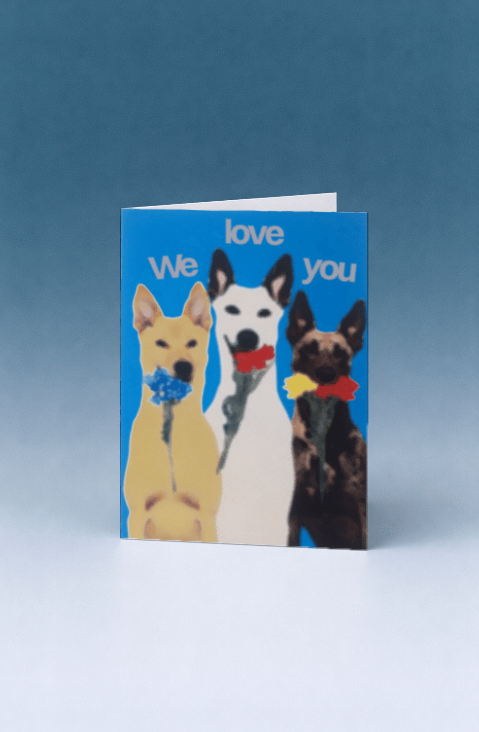 We Love You Dogs Card mockup 5
