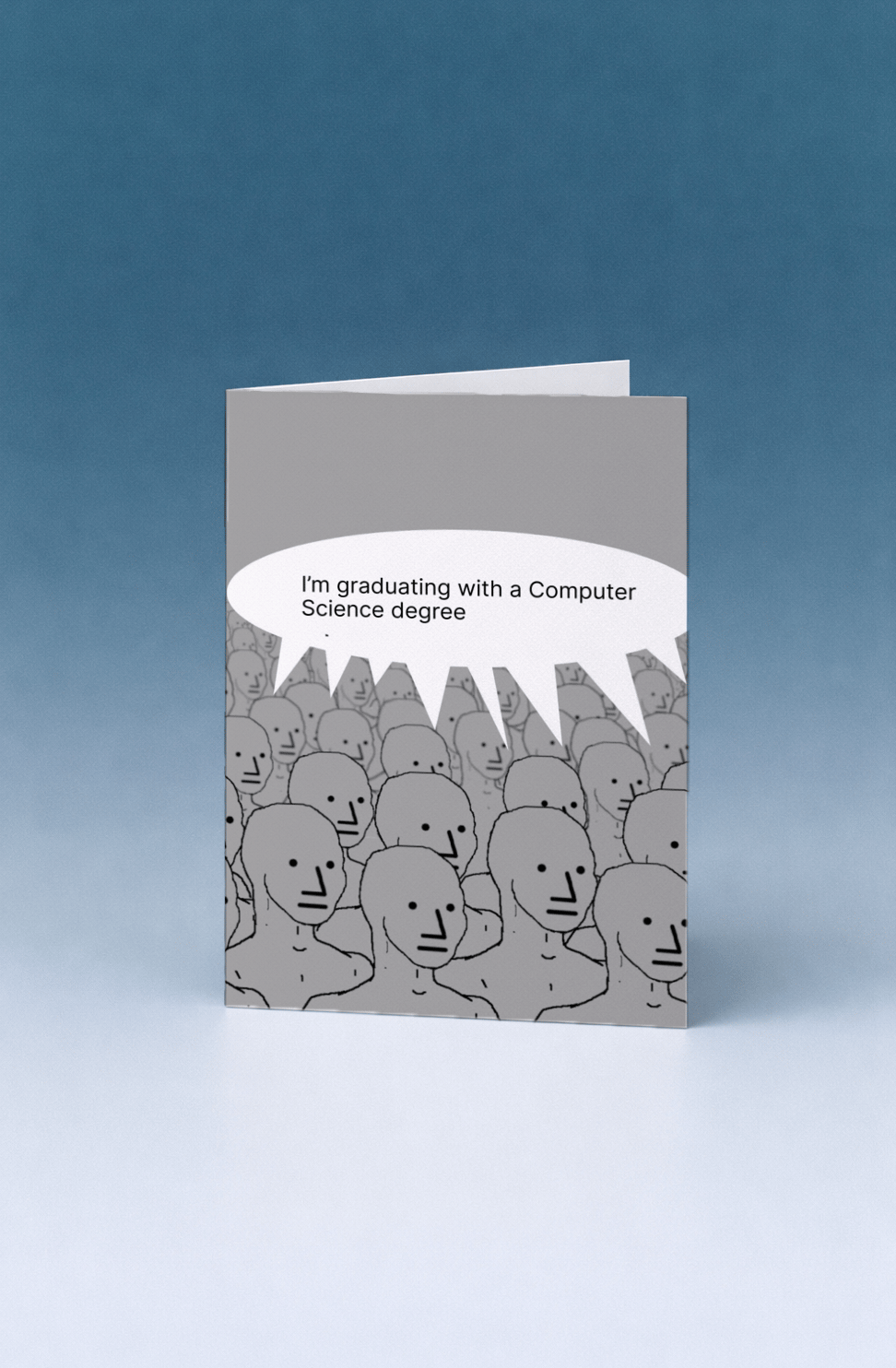 Graduating with a CS Degree Card mockup 4
