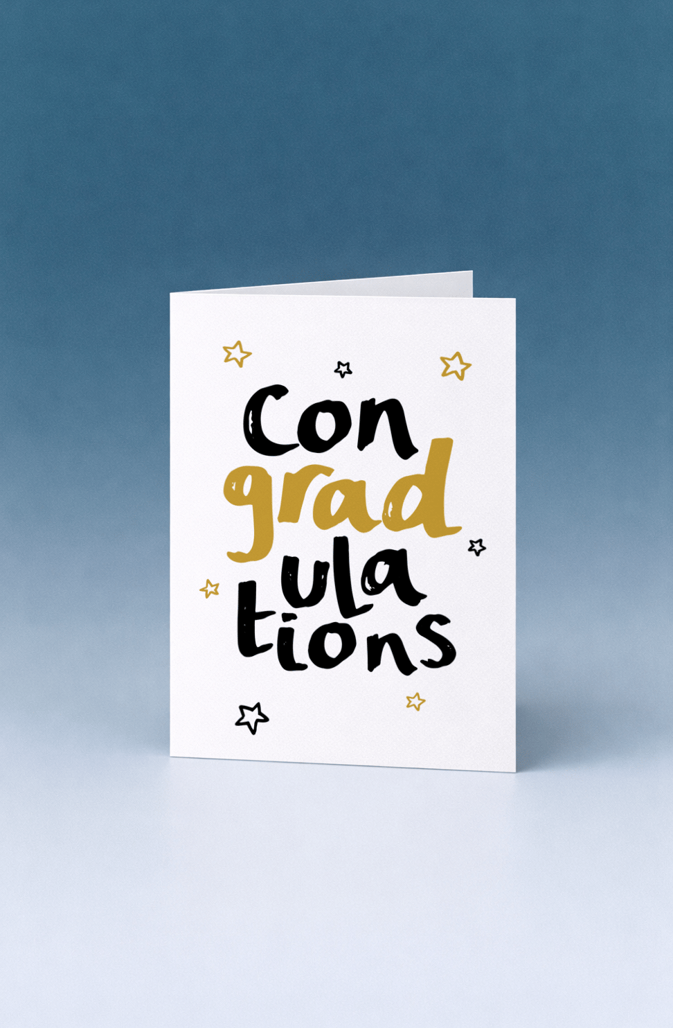 Starry Con-grad-ulations Card mockup 5